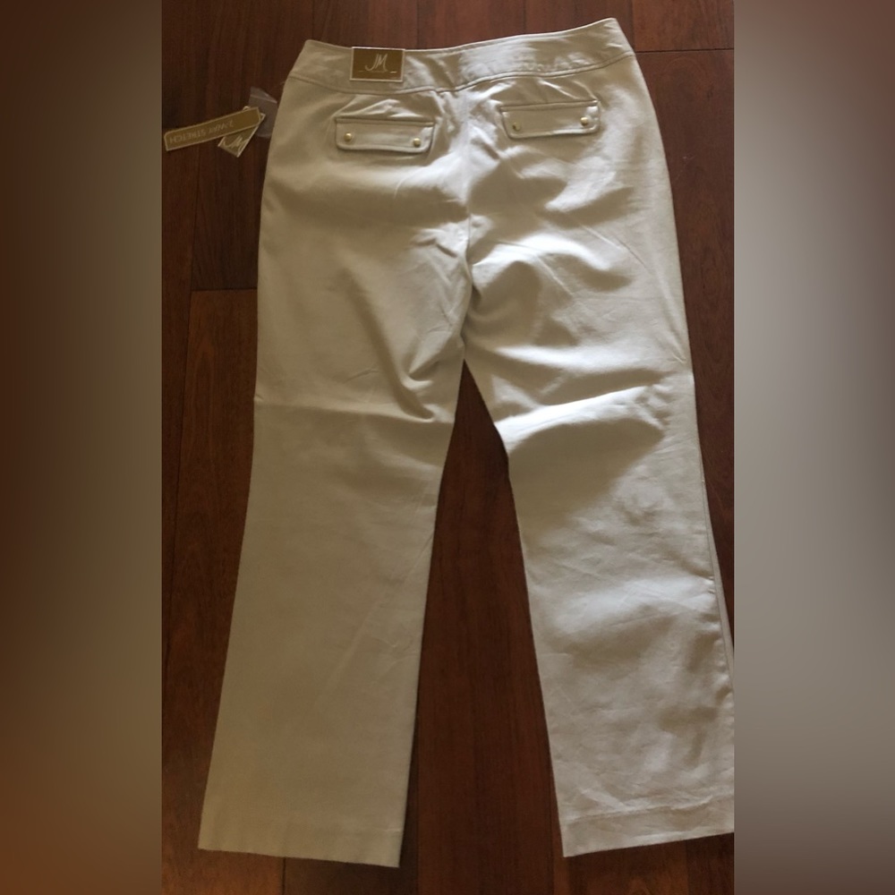 NWT Light color Khakis straight leg business casual pants size 16 - Picture 3 of 8